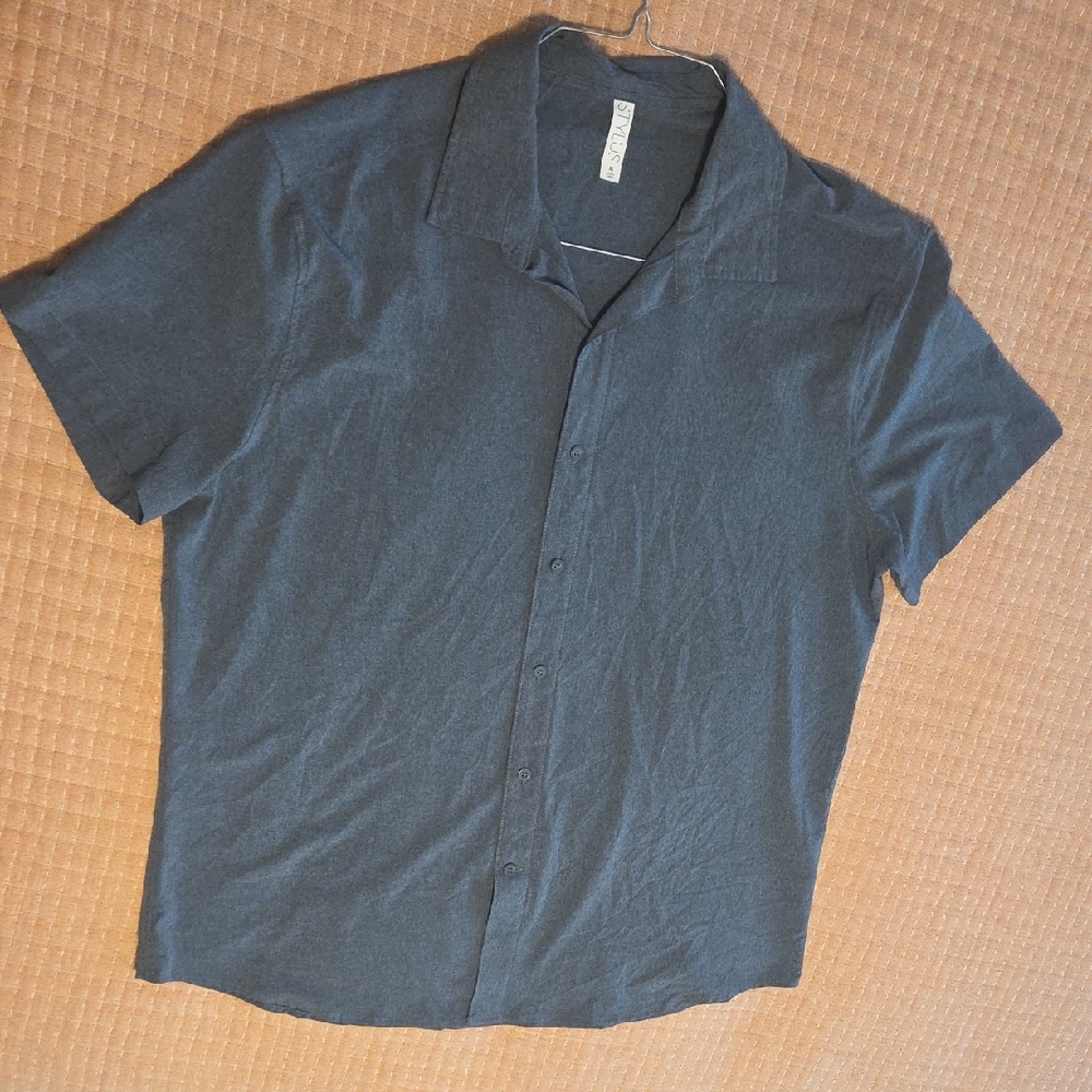 STYLUS Charcoal Gray Dress Shirt